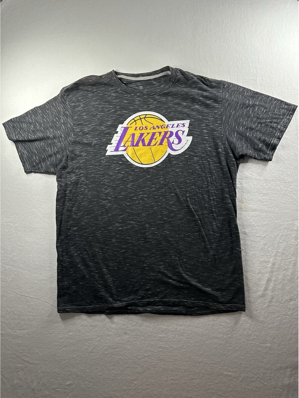 Fanatics Los Angeles Lakers Shirt Men XL Black NBA Graphic Tee Short Sleeve